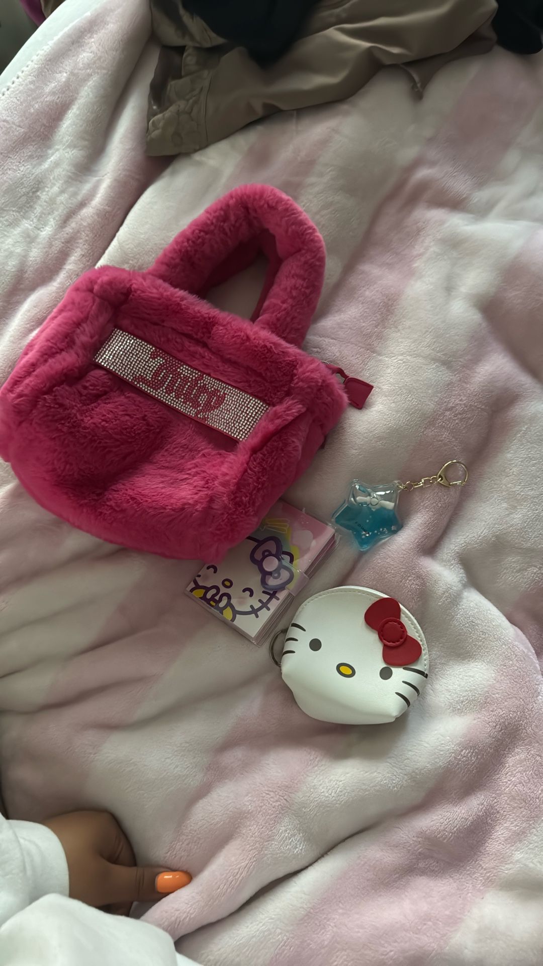 juicy couture and sanrio keychain
