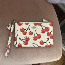 Coach Cherry Wristlet 