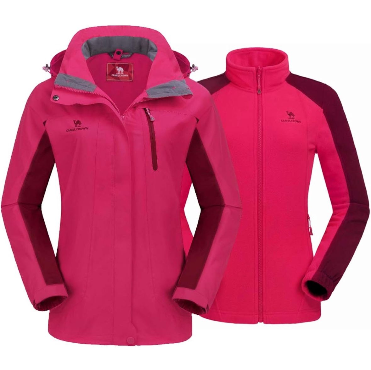 Women's Ski Jacket Waterproof 3 in 1 Winter Jacket