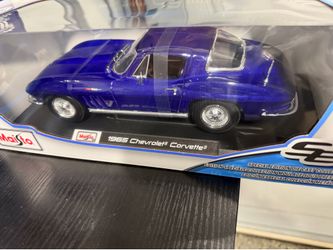 Toy 1965 corvette purple toy car 1:18 new
