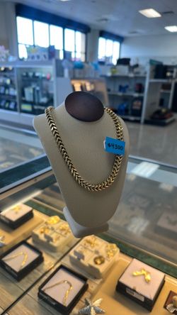Foxtail gold chain
