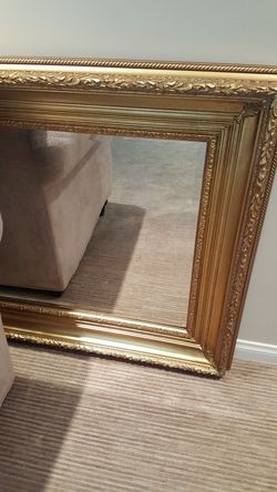 Golden Gilded Mirror