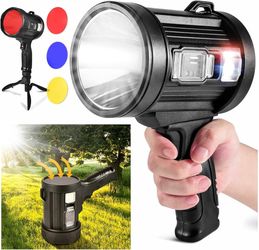 200000Lumens Solar Super Bright LED Flashlight