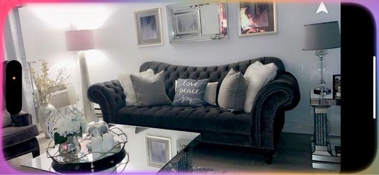 ON SALE! Duchess Velvet Tufted Chesterfield Sofa. Original price $4,000