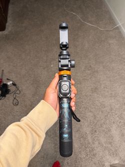 Selfie Stick Tripod with Bluetooth Remote And Dji mic