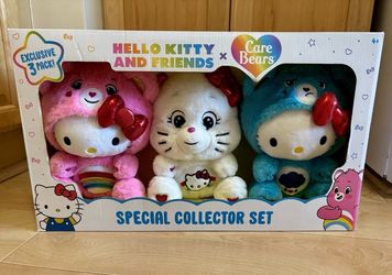 Hello Kitty And Friends Care Bears Special Collector Set - NEW