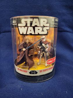 Star Wars Order 66 Series 2 (#1 of 6) action figure 2-pack featuring Obi-Wan Kenobi and an ARC Trooper Commander