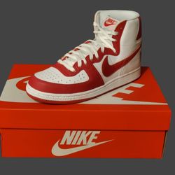 Nike Terminator High Red/White Size 9.5 Men / 11 Women Brand New With Box