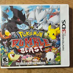 Pokemon Rumble Blast (Nintendo 3DS, 2011) Complete W/ Case & Manual