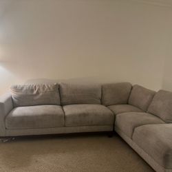 Sectional Sofa Couch. Living Spaces Amherst Cobblestoney