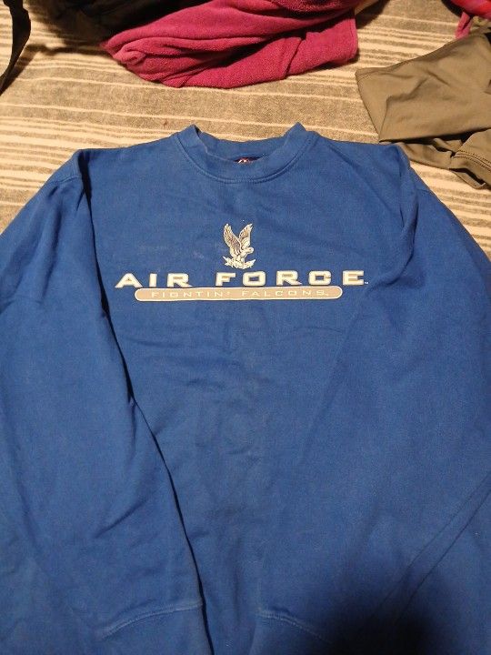 Womens Large Air Force Crew neck