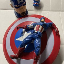 Captain America Action Figure & Shield