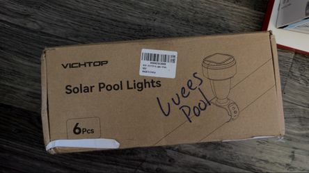 VICHTOP Solar Pool Lights - 6 Pack - New