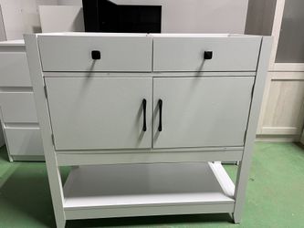 （No countertop） Console Table Sofa Table,Coffee Bar Cabinet,35.5" Lx 13.8" W x 34.65" H,Entryway Table with 2 Drawers & 2Door Cabinet Buffet Sideboard