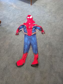 MARVEL SPIDERMAN COSTUME MEDIUM,40" SHOULDERS TO FEET SEE DESCRIPTION