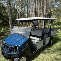 SUPER CLEAN 48 VOLT CLUB CAR TRANSPORTER GOLF CART!! 4-6 SEATER!!