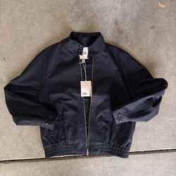 COS Collar button jacket navy 