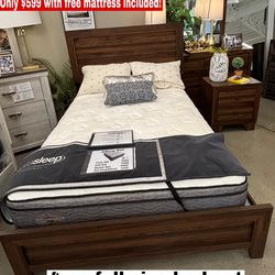 Four Piece Bedroom Set On Sale For Only $599 With The Mattress