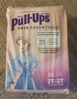 New One (1) Pull-Ups Girls' Skin Essentials Potty Training Pants Underwear 2T-3T (16-34 lbs) 31 Cnt