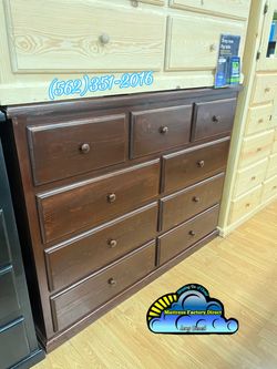 Nine drawer dresser Cherry cajonera Comoda de Pino Nuevo