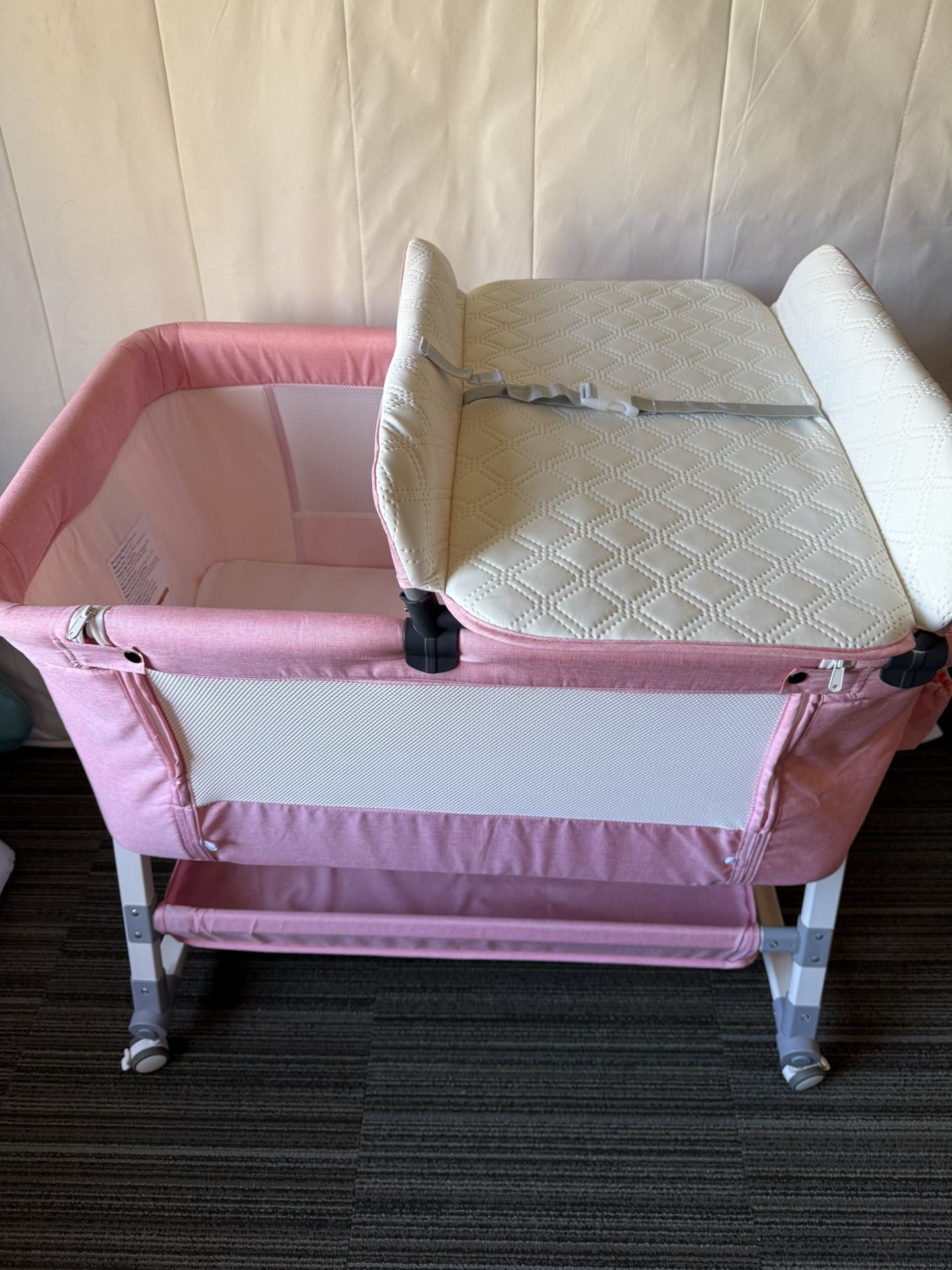 Pink Baby Bassinet