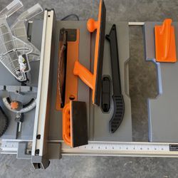 Rigid Table Saw (barely used) with various push tools