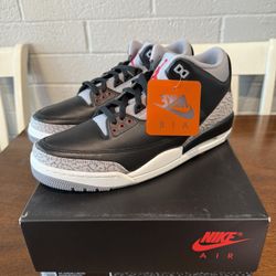 Jordan 3 Black Cement Size 11 Mens New