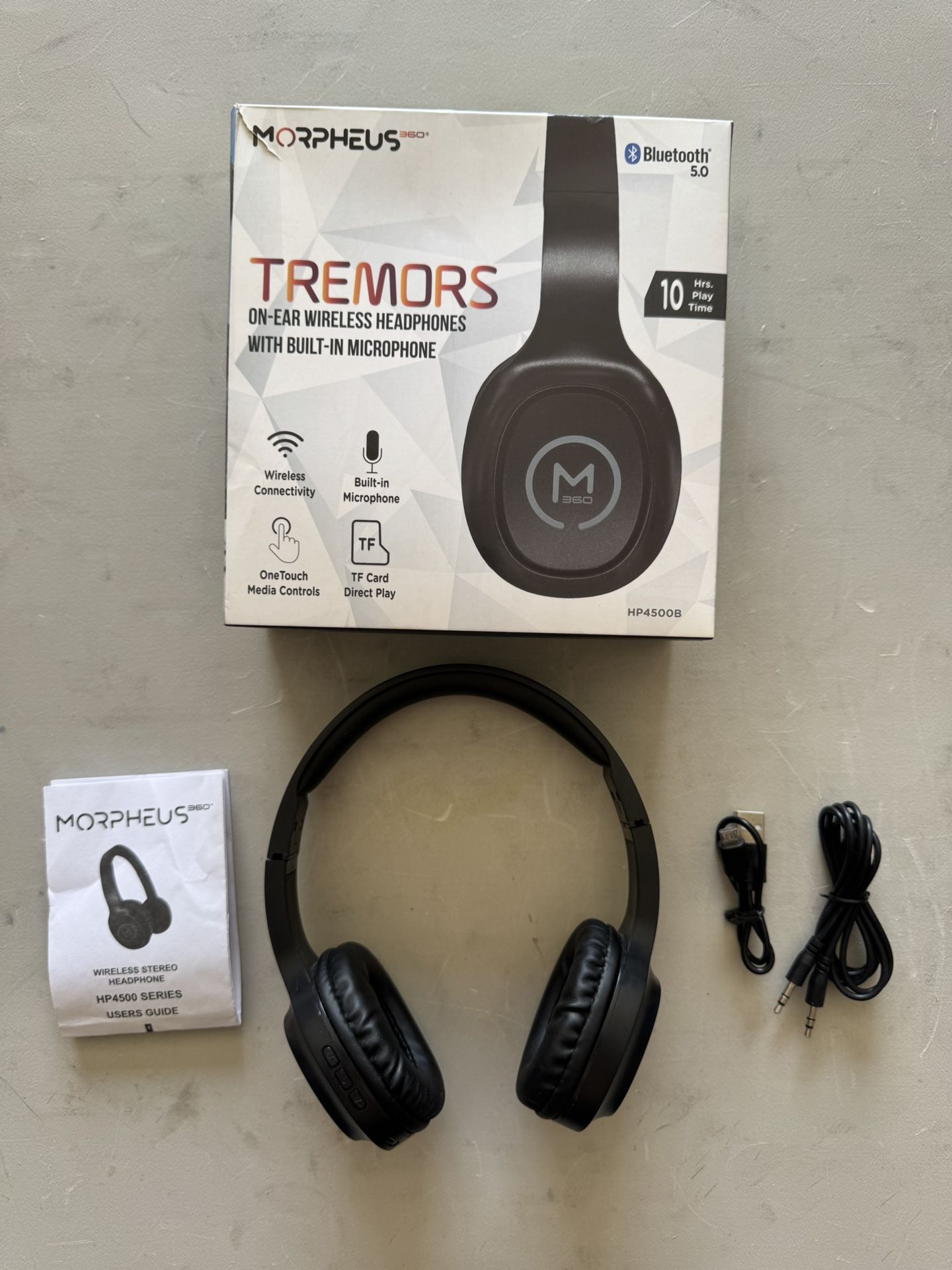 Morpheus 360 Tremors Wireless Headphones w/Built in Mic