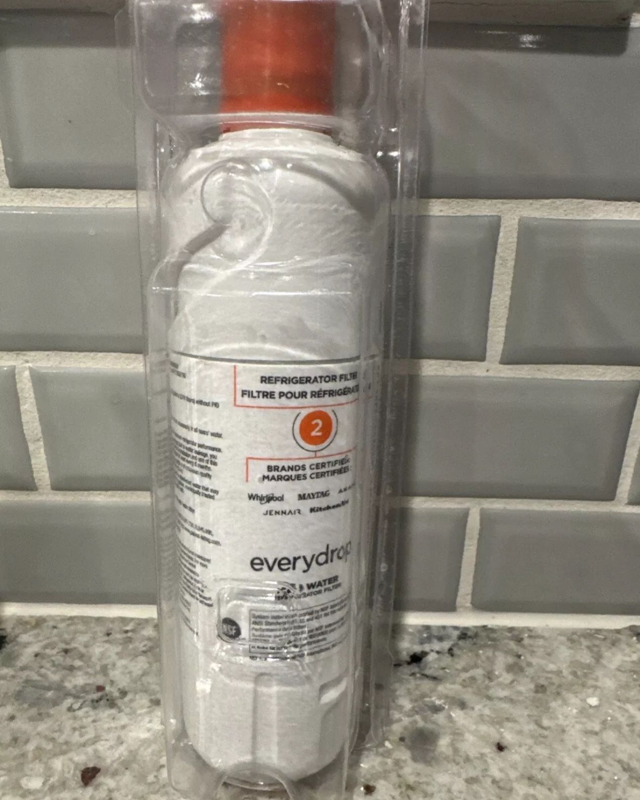 Every Drop 2 For Ice & Water For Whirlpοοl, Maytag,amanar,kitchen Aid,