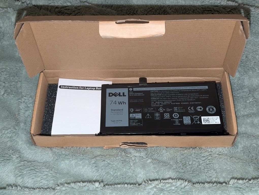 The Dell Battery Standard Rechargeable Li-ion Battery Type 357F9