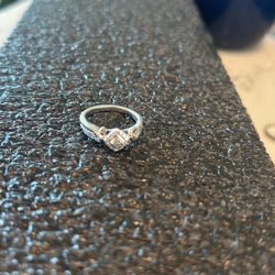 Sterling Silver 0.16 Carat Diamond 925 Sterling Silver