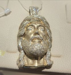 Gold  Christ Pendand charm Dije pendiente Cristo oro 10kt