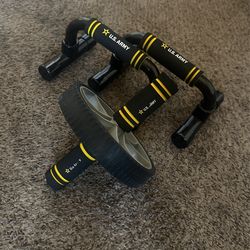 Ab Roller Push Up Bars