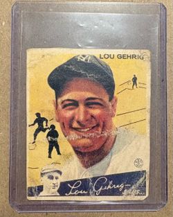 Lou Gehrig Vintage Baseball Card