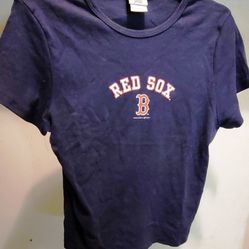 CAMPUS LIFESTYLE WOMEN'S BOSTON RED SOX T-SHIRT NAVY SIZE L