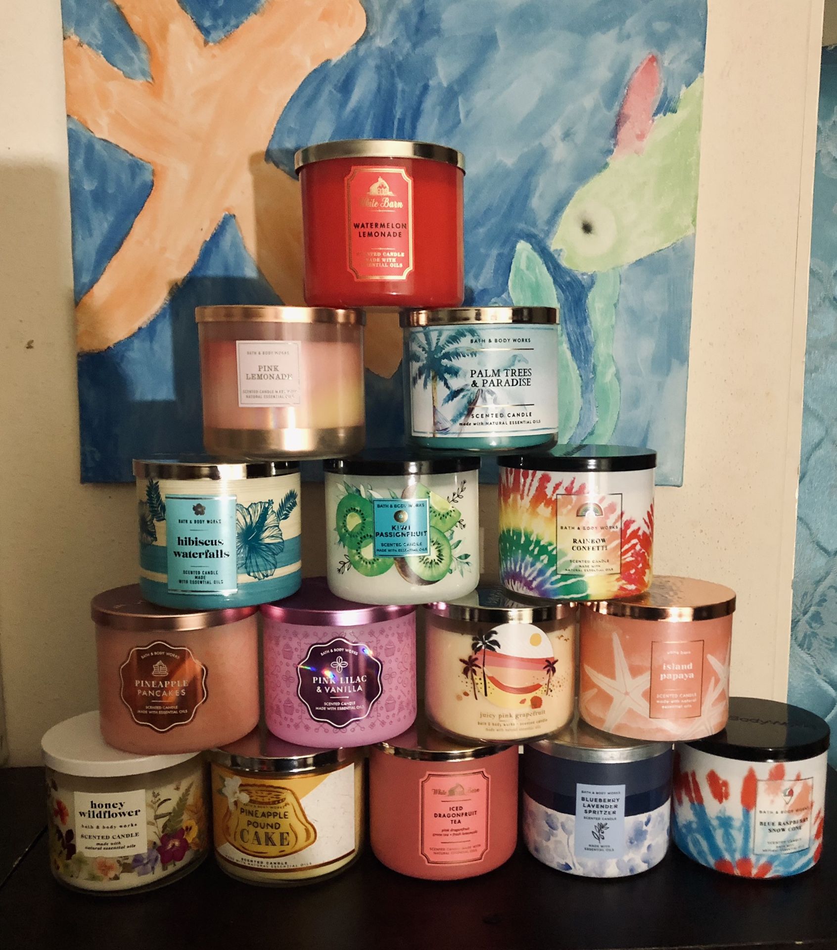 NIB Bath & Body Works 3-Wick Candles