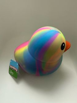Rainbow Squeezy Duck Squishy Toy – New with Tag