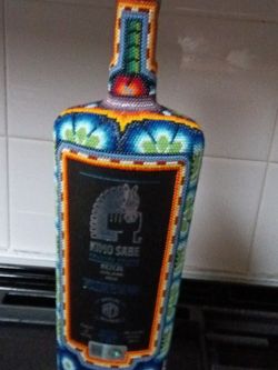 Collectable Hand Beaded Bottle