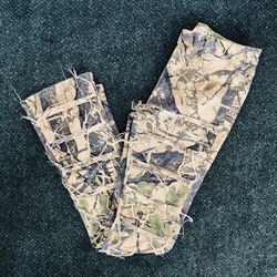 Taker “Hunter Camo Frayed Patch” Stack Denim