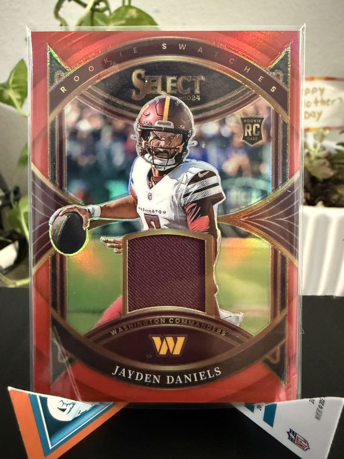 Jayden Daniels patch rookie card