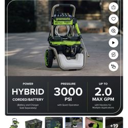 Greenworks Pressure Washer