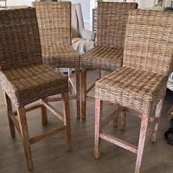 Four Pier 1 Imports Bar Stools 