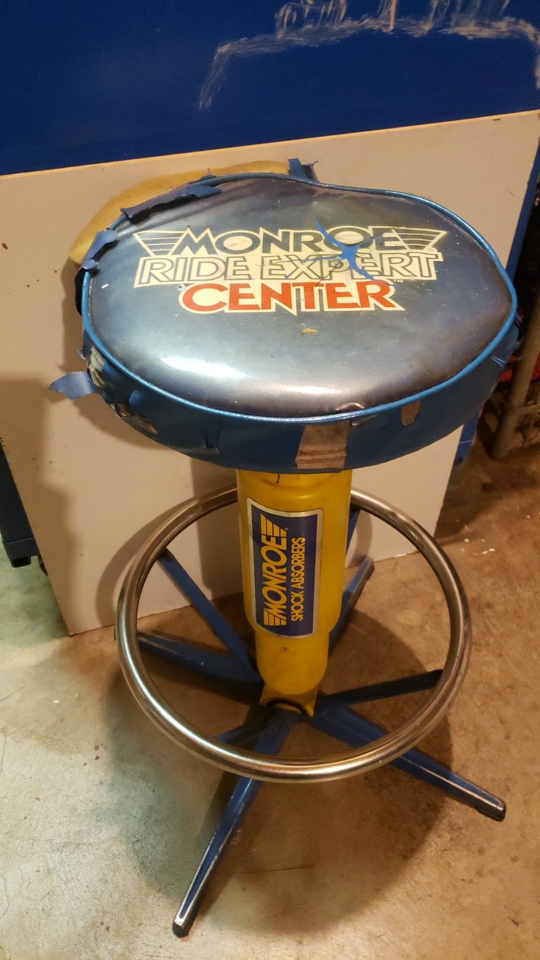 Vintage MONROE shock absorbers stool chair