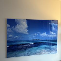 Beach print art printer on metal