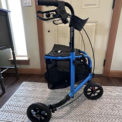 NEW Blue WALK MATE Rollator Walker with seat and storage