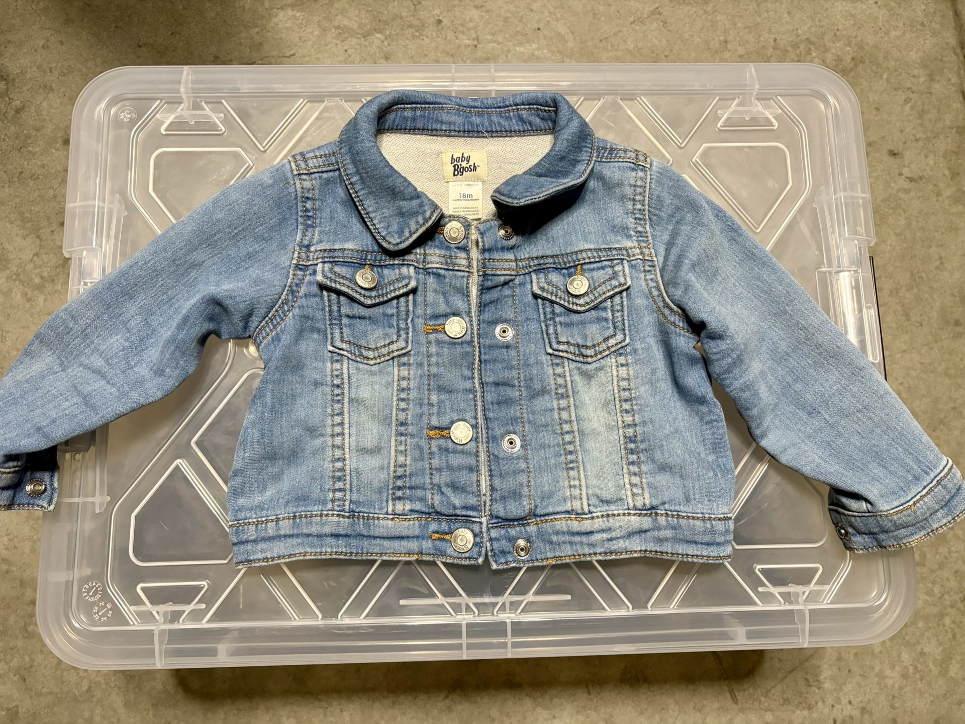 Baby B’gosh jeans jacket 18 months 