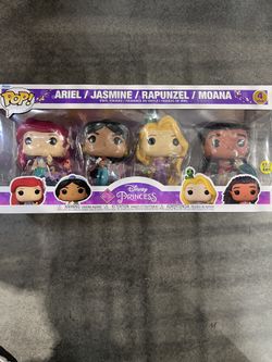 Funko Pop! Disney Ariel Jasmine Rapunzel Moana Glow Ultimate Princess Pop