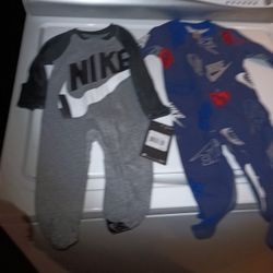 Boys Nike Onesies New $10.00 Each ,Grey One 3month ,Blue One 6 Months 
