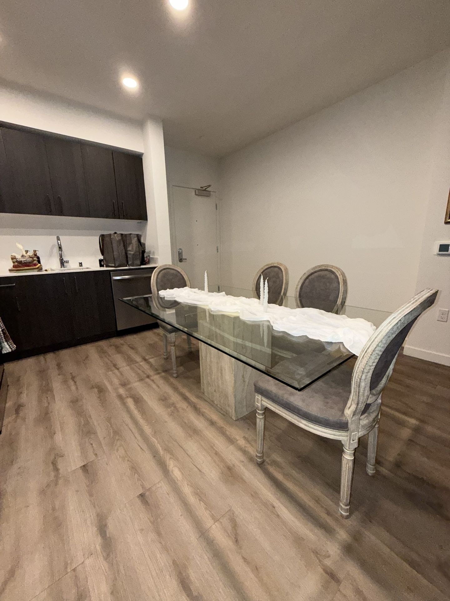 Glass Top Dining  Table