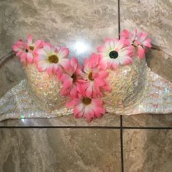 Sparkly Bra Top For Mermaid Costume 